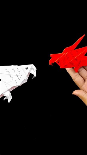 How to make a paper parrot | easy paper craft | origami paper parrot
