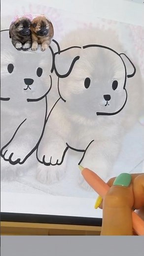 귀여운 강아지 캐릭터로 그리기