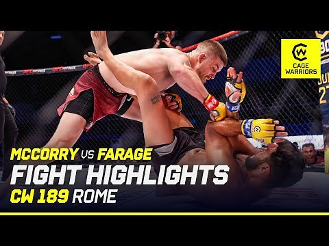 THIS GOT HEATED 🔥 😮 | Paddy McCorry vs. Shuki Farage | CW 189 Rome Fight Highlights