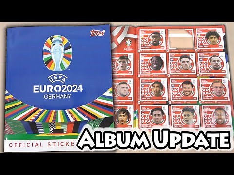 EURO ALBUM UPDATE | NEW Topps Euro 2024 Official Sticker Album Update | Our Collection So Far