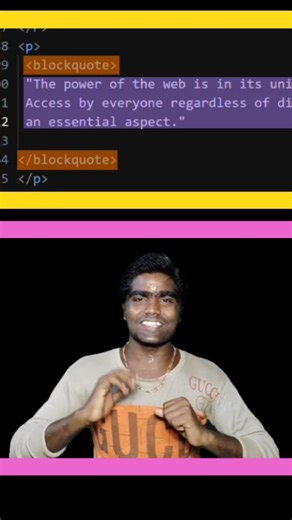 Code With Bangla | What is the blockquote element? . . . . . . . . . . . . . . . . #html #coding ##markuplanguage #markuplanguage #javascript... | Instagram