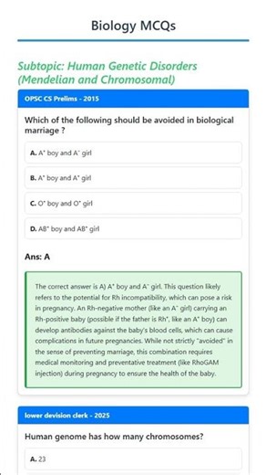Human Genetic Disorders Mendelian and Chromosomal