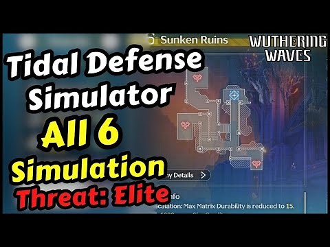 Tidal Defense Simulator Pass Guardian Threat Elite All 6 Simulation | Wuthering Waves 2.6