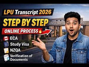 How To Apply Transcript From LPU Online 2026 🔥 Step By Step Process | Fees, Documents & WES Guide