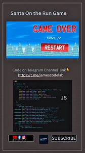 47K views · 748 reactions | Santa on the Run game animations made with just Html, CSS and Javascript ‍ | Code 231 | Facebook