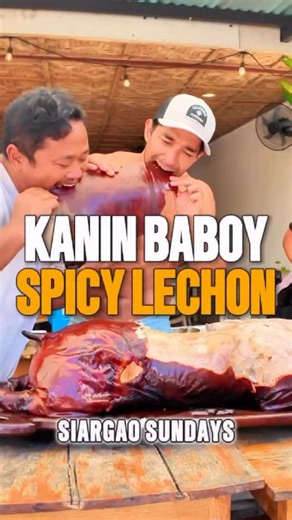 Every Filipino celebration eventually finds its way to Lechon Sometimes in Siargao Island — with crispy skin and good friends. | Bogart the Explorer from Davao City