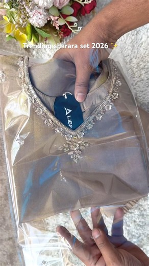 Trending Tissue Divider Sharara Set | Wedding & Party | Premium Collection #shorts #sharara #suit