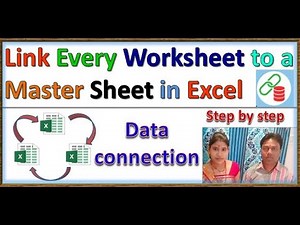 LINK EXCEL SHEET | Link Every Worksheet to a Master Sheet in Excel | excel | Microsoft excel