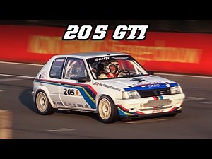 Peugeot 205 GTI racecars at Zolder & Spa