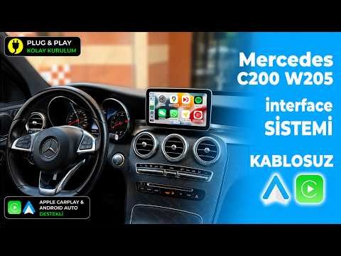 Mercedes C200 W205 NTG 5.0 CarPlay & Android Auto Aktivasyonu | Interface Montajı