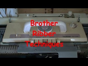 Brother Ribber Setting Up