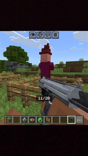 guns💀 in minecraft #minecraft #gaming