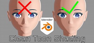 Clean Toon Face Shading with Object Normals