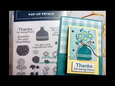 Easy Pocket Card with Pop Up Petals!