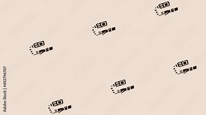 animation of spinning blood test icon on light pastel background