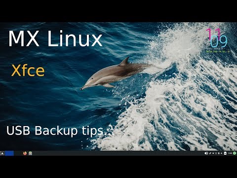 MX Linux -Xfce - Automated USB backup tips.