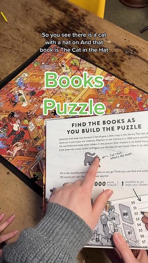 v cute and cosy puzzle for the bookworm in your life! 📚 🧩 #giftsforbookworms #giftsforbooklovers #giftsforbooknerds #puzzletok #puzzles