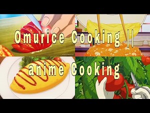 How to make omurice || aesthetic food cooking|| anime cooking