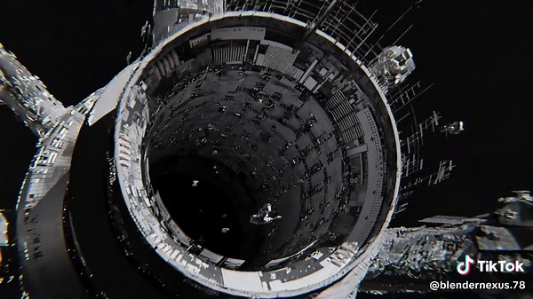 I Create This Space Portal Project in Blender 3d 🔥 it took me 10 hours to finish it #3DModeling #blender #blender3d #blenderrender #foryou