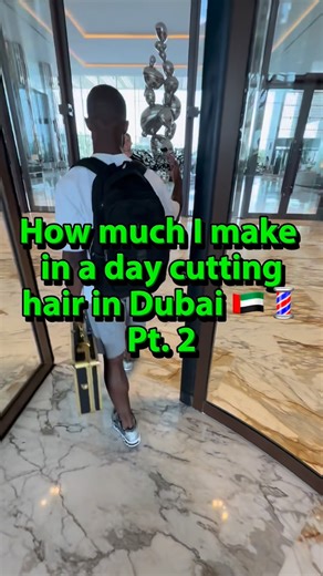 Dubai Barber on Instagram: "Watch how I make over $2000 in a day cutting hair in Dubai 🇦🇪 Taking on new clients now. Dm to get your next appointment 📲 #dubaibarber #dubai #barberlife #mobilebarber #royalatlantis"