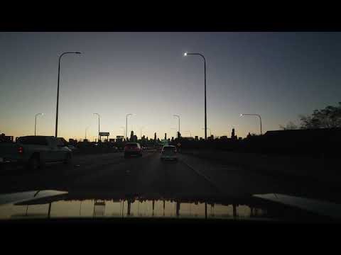 Chicago I-90/I-94 Highways Calumet City (No Talk, No Music) 4K POV ASMR
