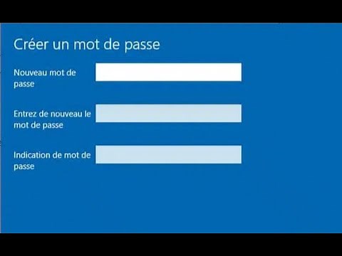 comment mettre ou changer le mot de passe Windows 10