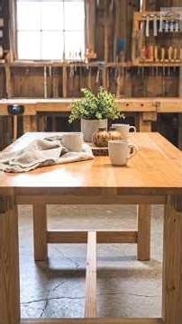 Rustic Wood Table Build Timelapse | Raw Timber to Handcrafted Masterpiece