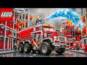 I Built the Craziest LEGO City Fire Truck to Stop a Massive Inferno! 🔥🚒 - Lego Funny Experiment