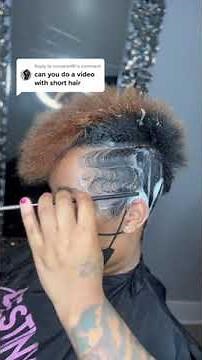 How to do pixie cut finger waves on natural hair ft.yourdestinyglam