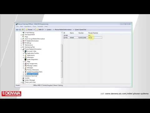 How to create a system speed dial on the Mitel 5000