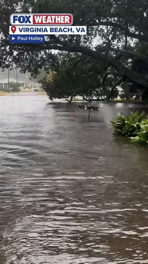 FOX Weather on Instagram: "TURN AROUND & DON’T DROWN: Heavy rain at Virginia Beach, Virginia, has caused many roadways to flood due to the persistent wet weather. The National Weather Service issued a Coastal Flood Warning in the area. #Virginia #rain #flooding #SevereWx #FoxWeather"