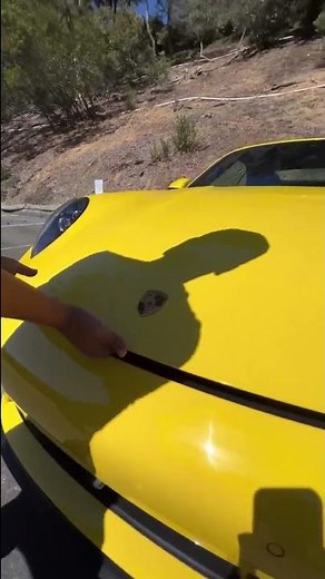 This is how you open the front trunk on the Porsche 911!