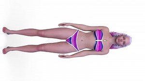 3D Rendering of a Woman in Bikini Stock Video - Video of studio, model: 404443955