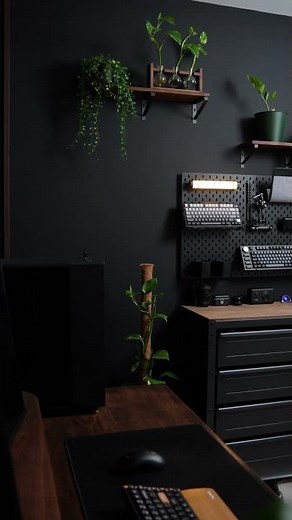 Forest desk setup