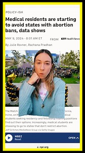 9.9K views · 131 reactions | In a surprise to no one, new data shows a drop in medical residents applying to programs in states with near-total abortion bans (via livelaughexlap on TikTok) | NowThis Impact | Facebook