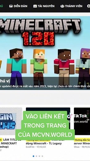 Minecraft Việt Nam trên TikTok