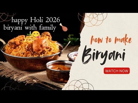 Holi Special: Biryani Party with Family! 😋🍲 #Holi2026 #shorts #biryani #holifestival #raipur