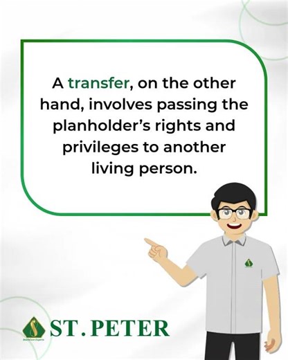 Assignment vs. Transfer of a St. Peter Life Plan