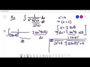 Calculus: Trigonometric substitution (Part 2)
