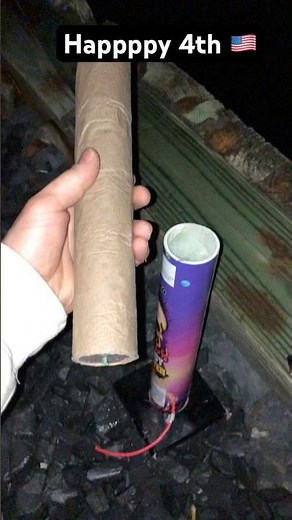 Homemade cylinder multi break shell 🤷🏼‍♂️😅 #fireworks #pyro #pyrotechnics