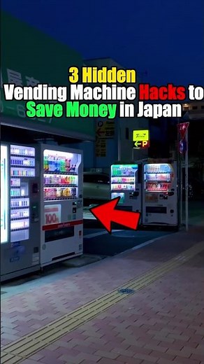 3 Hidden Vending Machine Hacks to Save Money in Japan! #japan #vendingmachine #shorts
