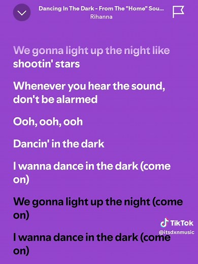 Dancing in the Dark Full Song Lyrics | Spotify