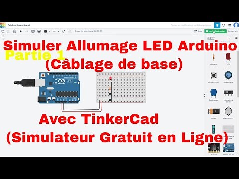 Allumer une LED avec ARDUINO en Simulation sur TinkerCad (Simulateur Gratuit en Ligne)