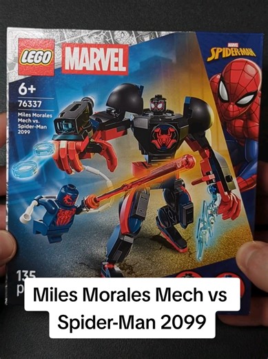 Miles Morales Mech Battles Spider-Man 2099 in LEGO