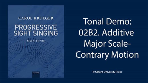 02B2. Additive Major Scale-Contrary Motion - Progressive Sight Singing 4e Resources - Oxford Learning Link