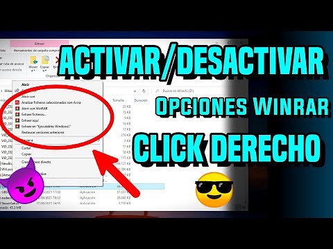 ✔️🖱️Activar/Desactivar opciones WINRAR al dar CLICK DERECHO |SOLUCIÓN| NO ME APARECEN LAS OPCIONES 🚫
