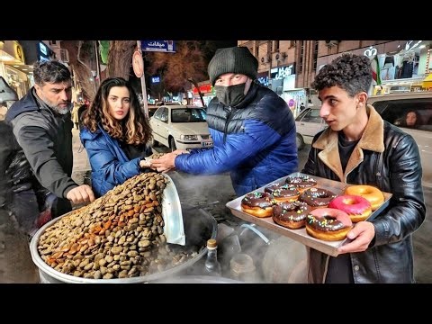 UNDER $1 Street-Food experience in Iran??! 😱4K WALK