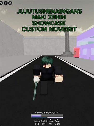Maki showcase in JJS #maki #roblox #jujutusushenanigans #makishowcase #jjk