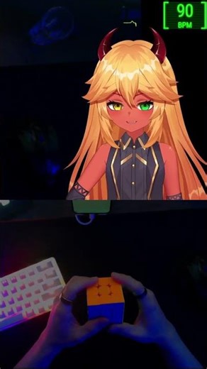 So there's an Enby Algorithm (Nb Perm), by the way! #vtuber #cubing #rubikscube