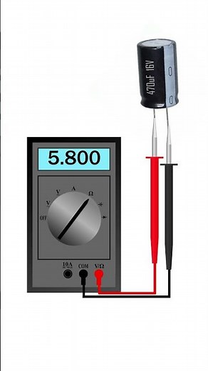 How to Test Capacitor with Multimeter #capacitor